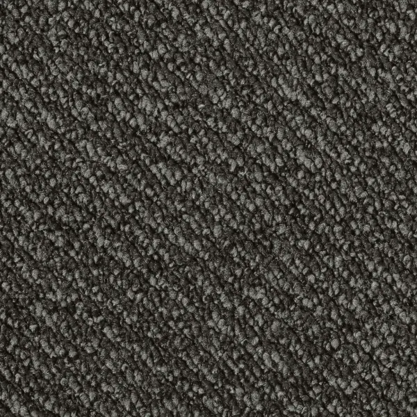 Rechteckige Draufsicht vom Vorwerk Telma Teppichboden in schiefer – markanter Teppichboden für urbane Wohnstile